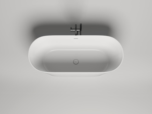 Ванна из литьевго мрамора Salini MONA 102912G 170х72 отдельностоящая овальная - фото 3